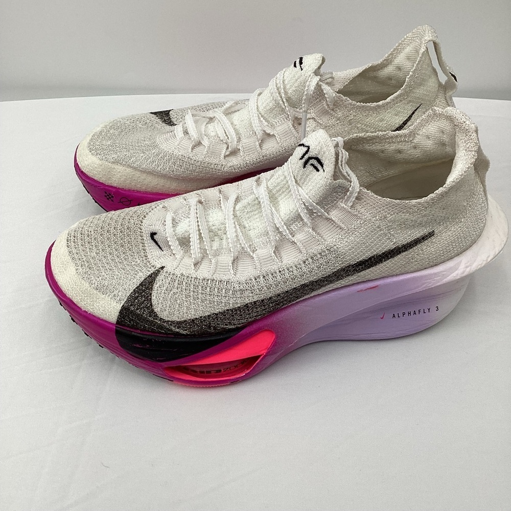 Nike White and Pink Air Zoo Alphafly Next%3 Sneakers Woman 8.5 - Picture 2 of 13